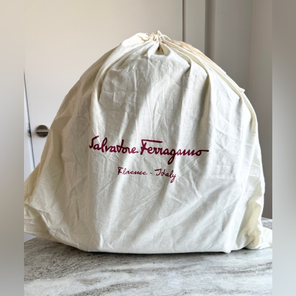 SALVATORE FERRAGAMO BACKPACK RUCKSACK CROCODILE MATTE BLACK GRAY $4300 NWOT - Picture 13 of 13